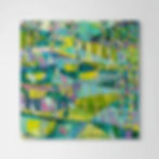 abstract landscape art print on canvas
