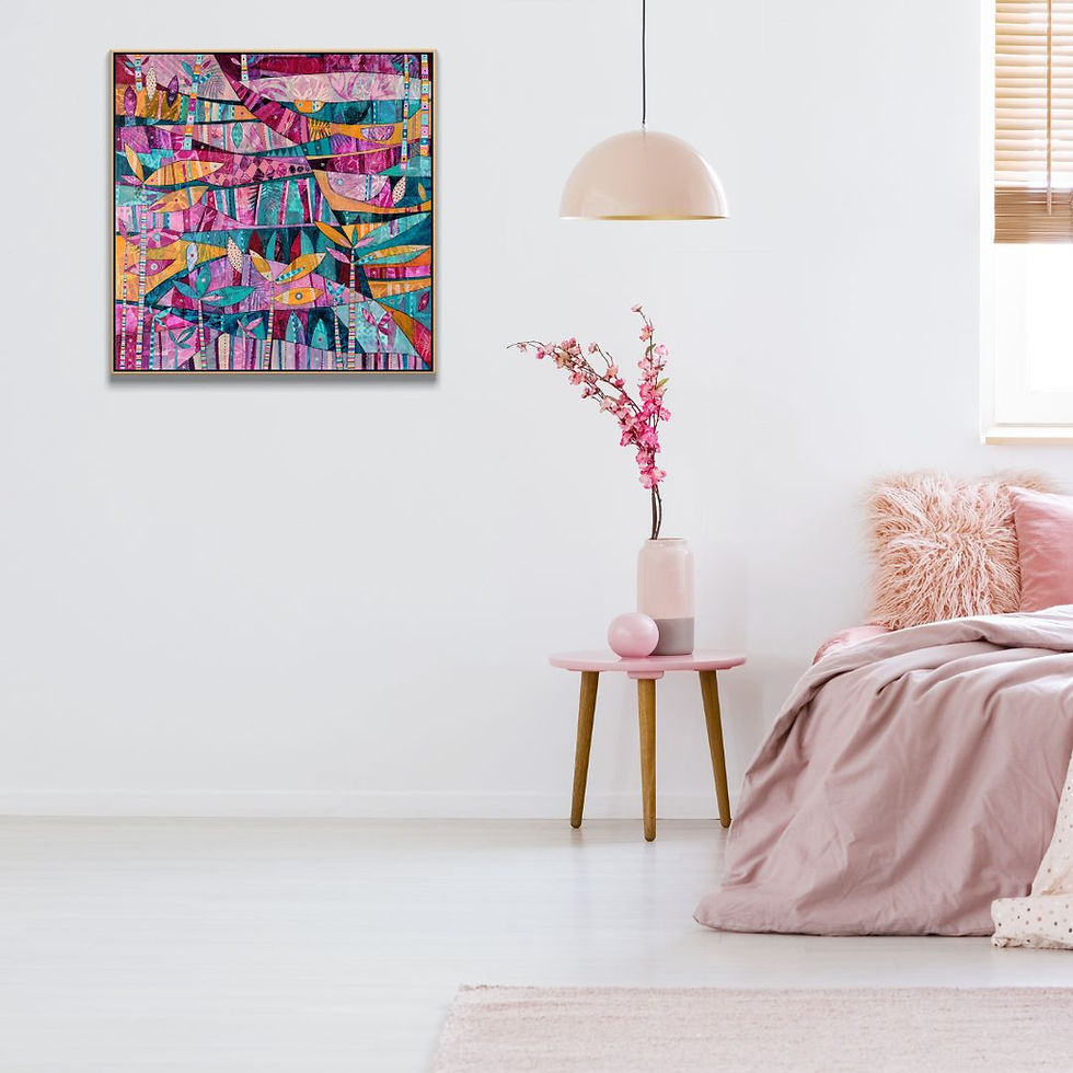 Thumbnail: abstract landscape art print on canvas unframed