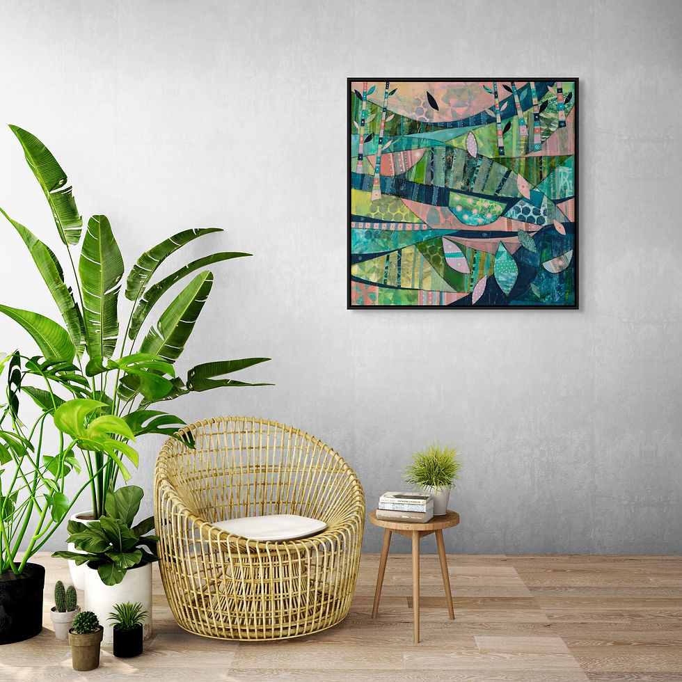 Thumbnail: abstract landscape art print on canvas