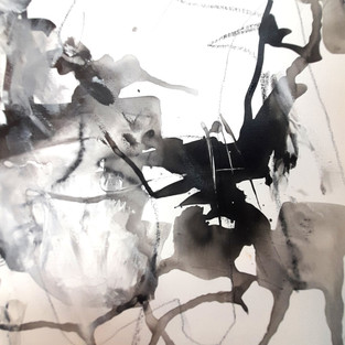 black and white ink marks on paper