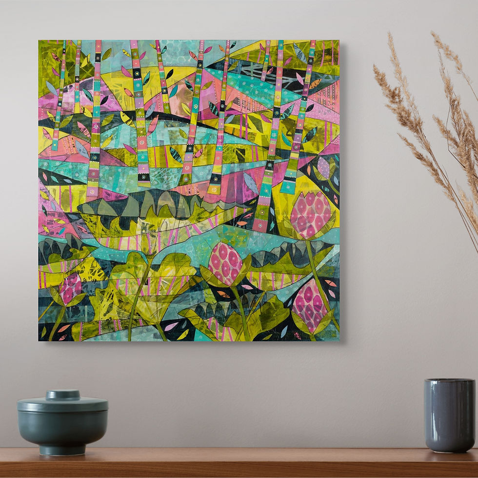 Thumbnail: abstract landscape art print on canvas