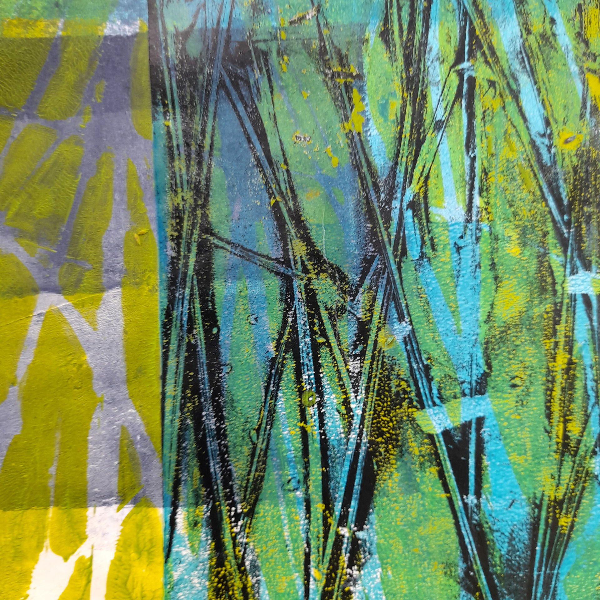 organic printed textures on paper