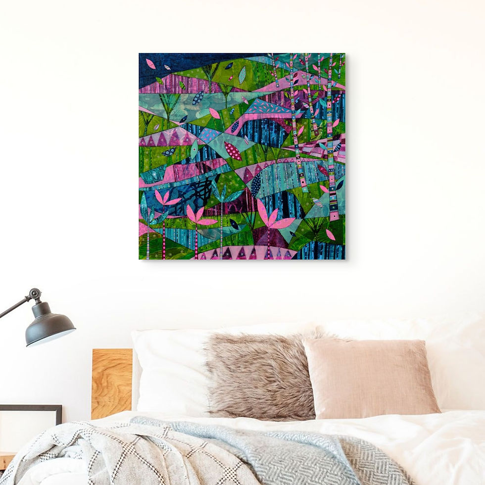 Thumbnail: abstract landscape art print on canvas