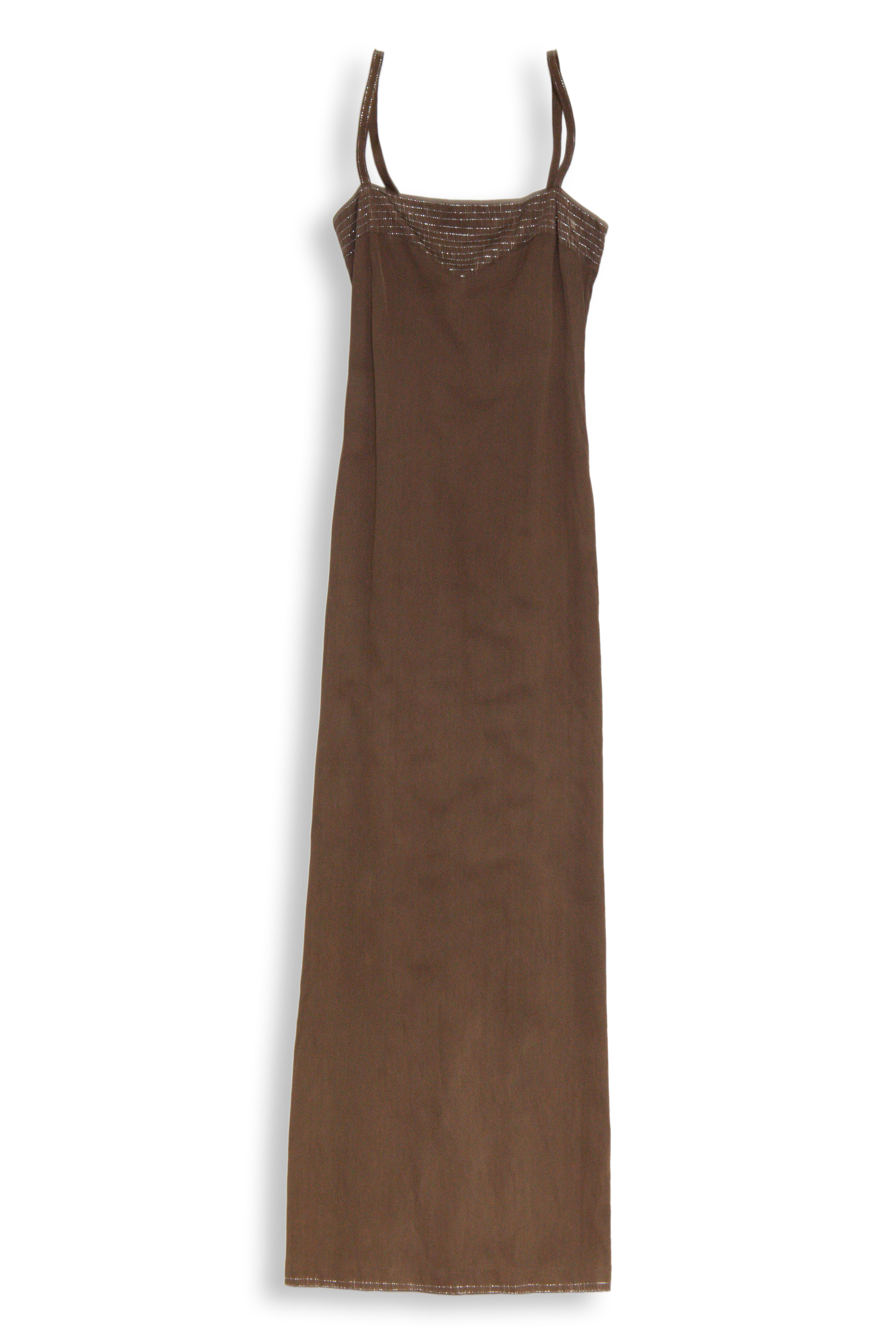 Brown camisole maxi-dress