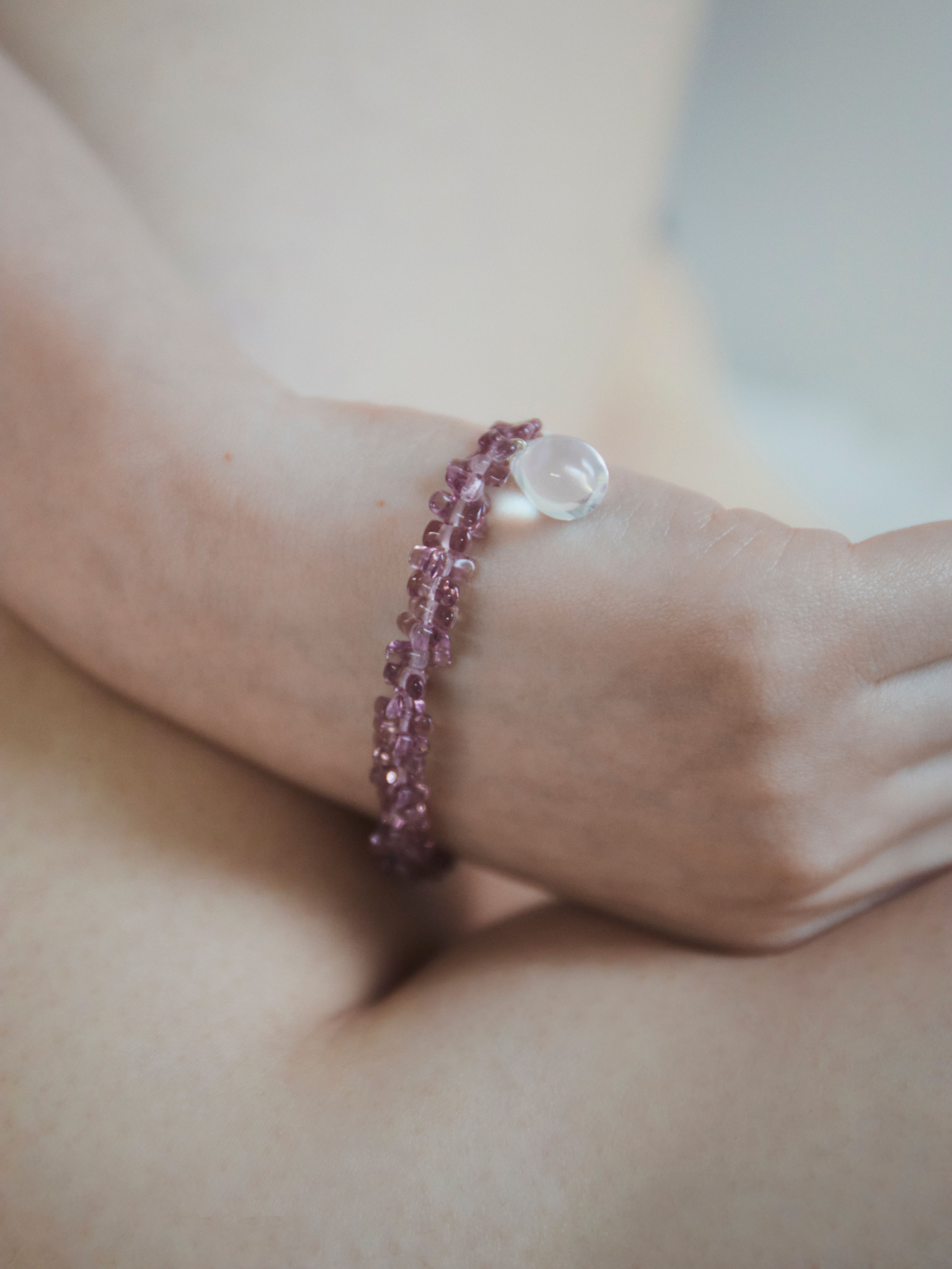 Sisi Joia ; Corail Bracelet (Lilac & Clear)