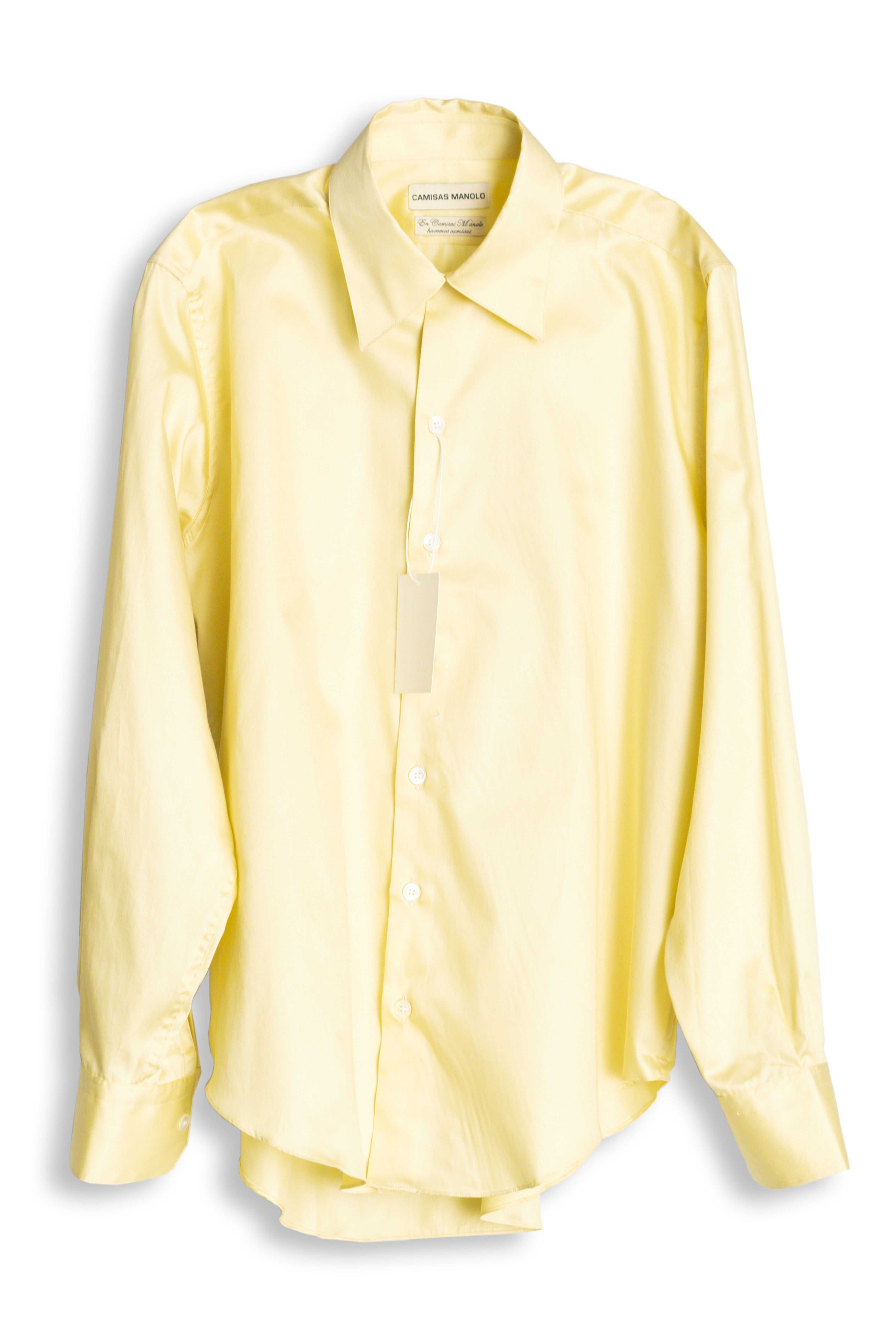 CAMISAS MANOLO ; Yellow normal shirt