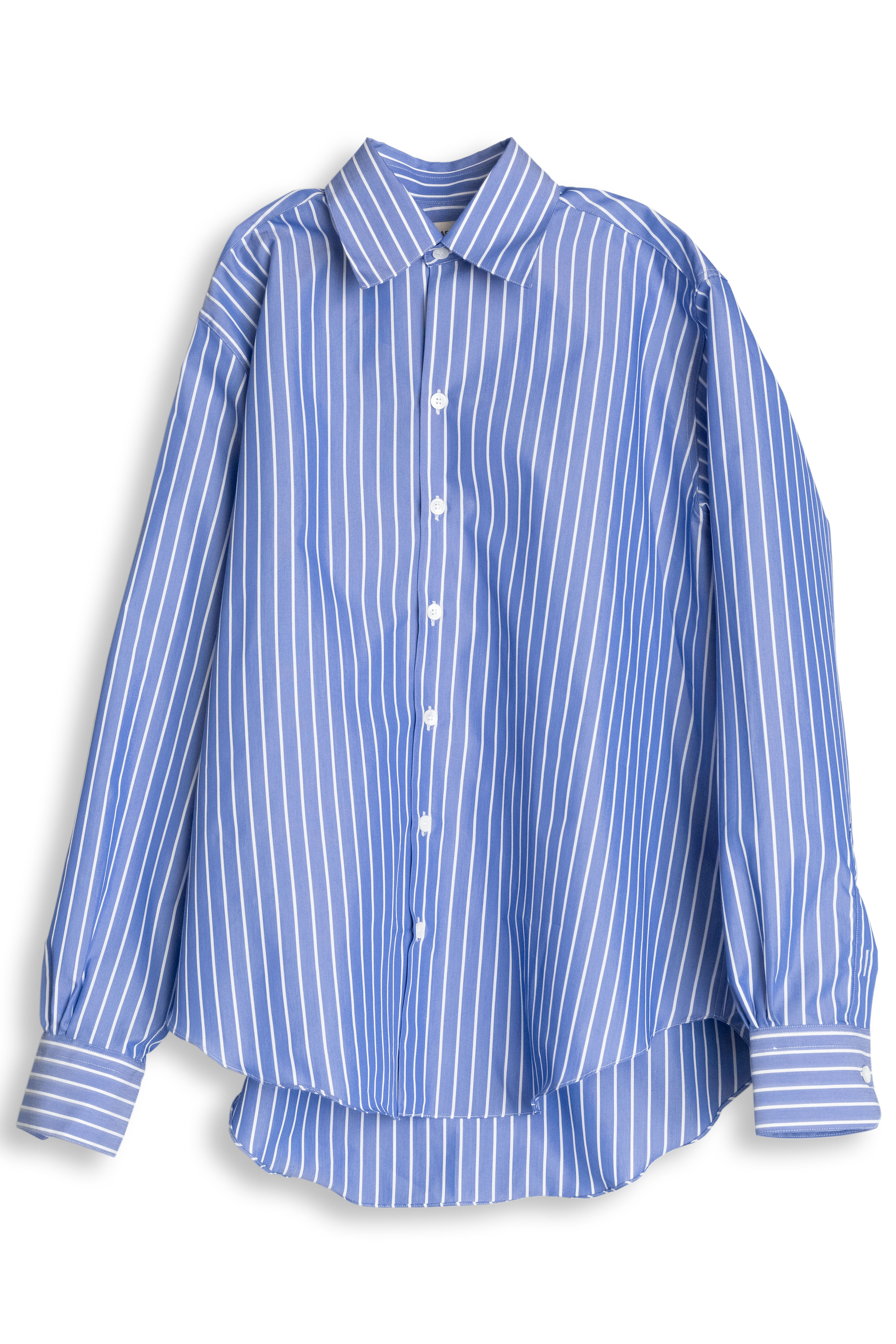 CAMISAS MANOLO ; blue and white stripe poplin shirt