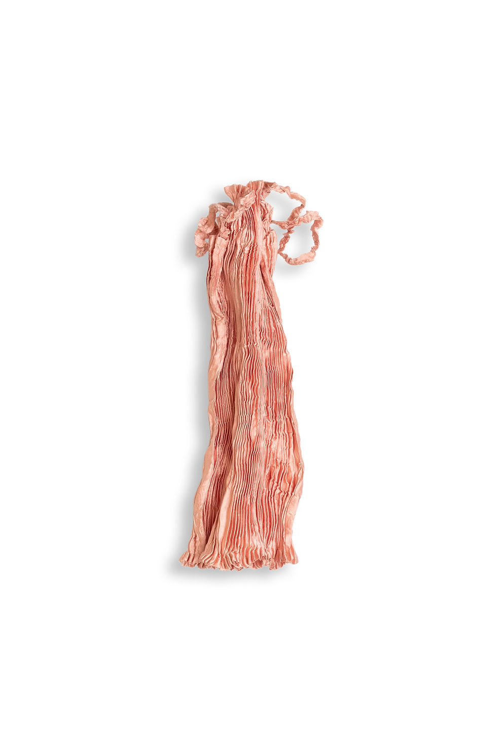 サムネイル： AZUR ; Plisse Satin Silk Tube Top