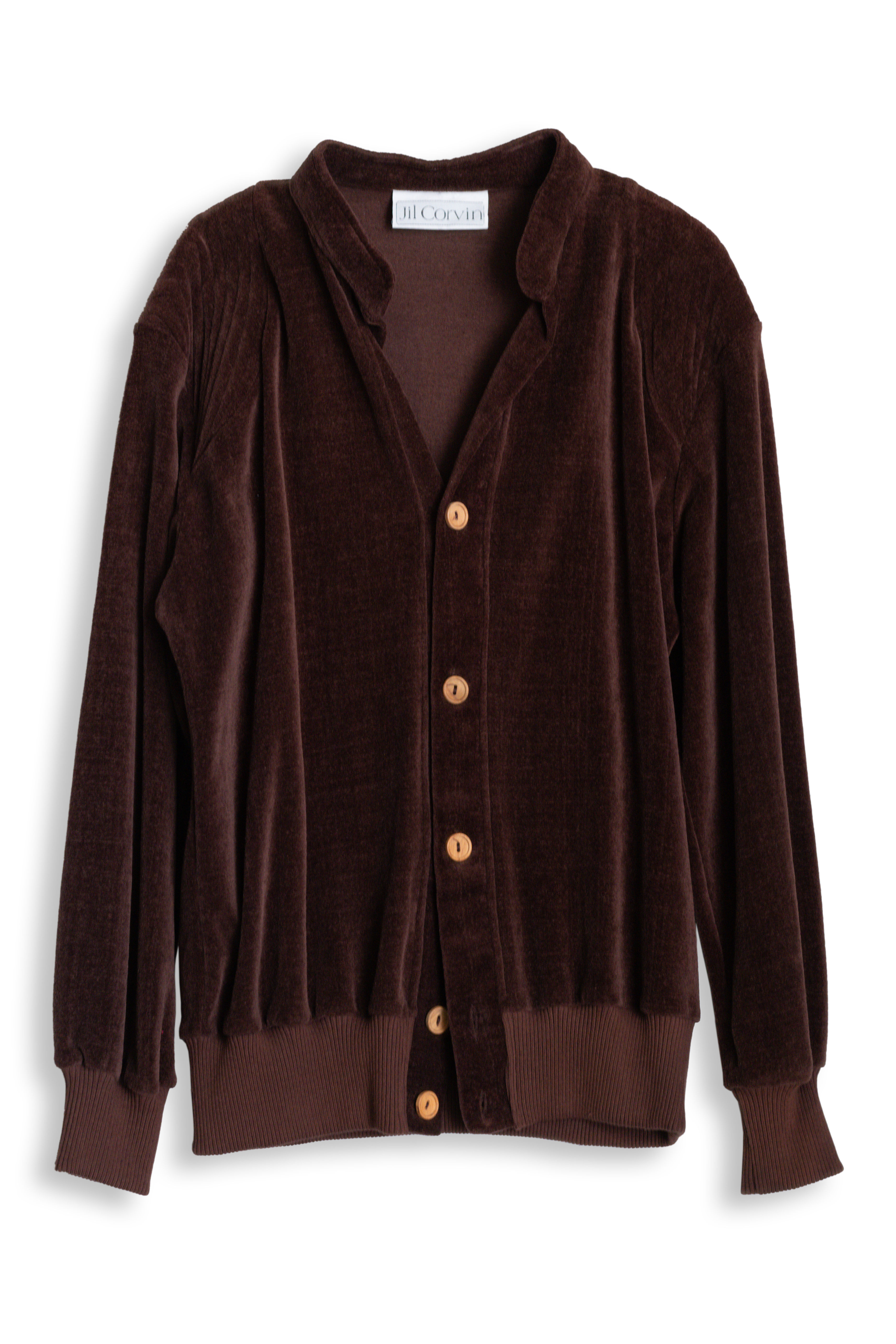 brown velour jumper