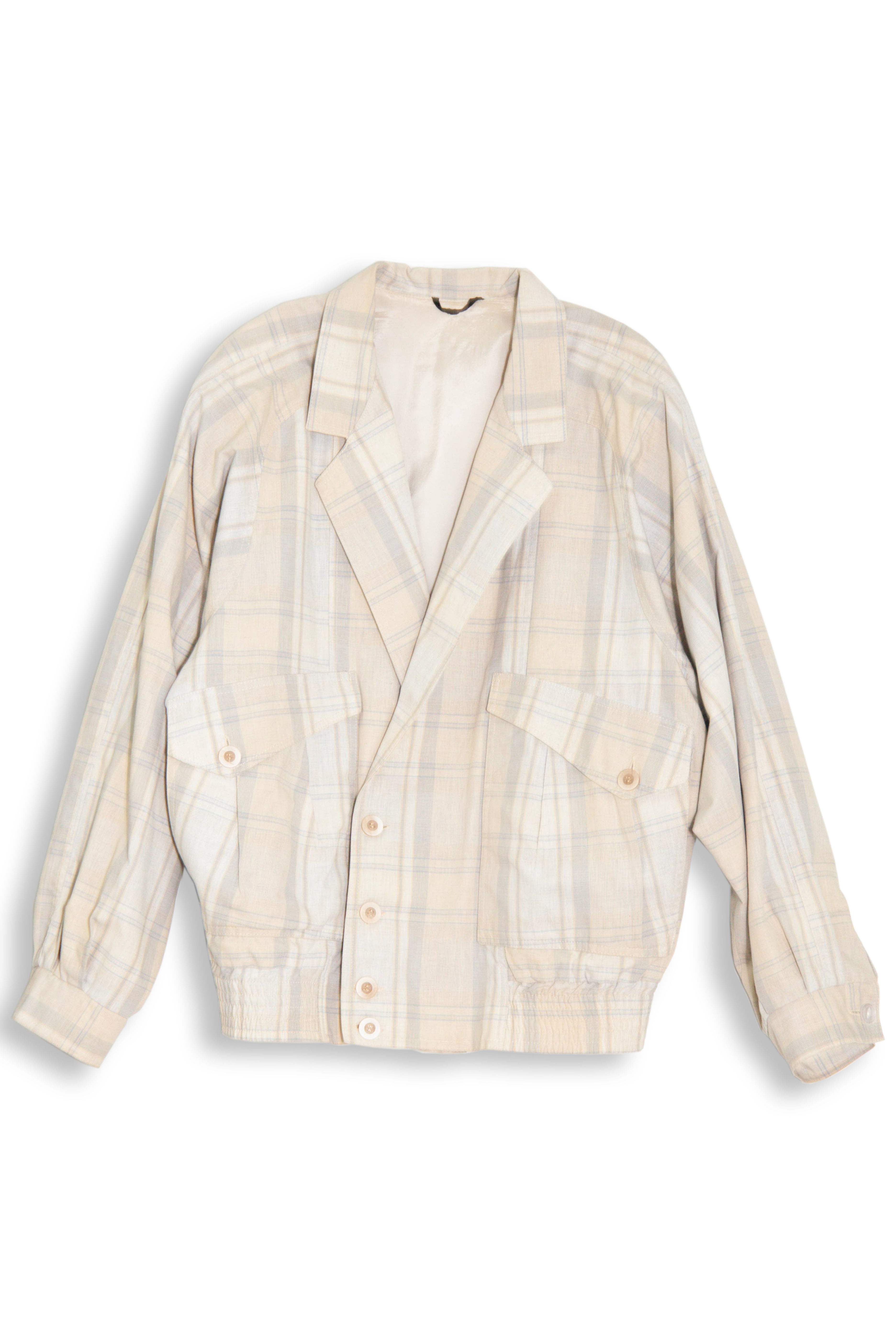 soft checked jacket