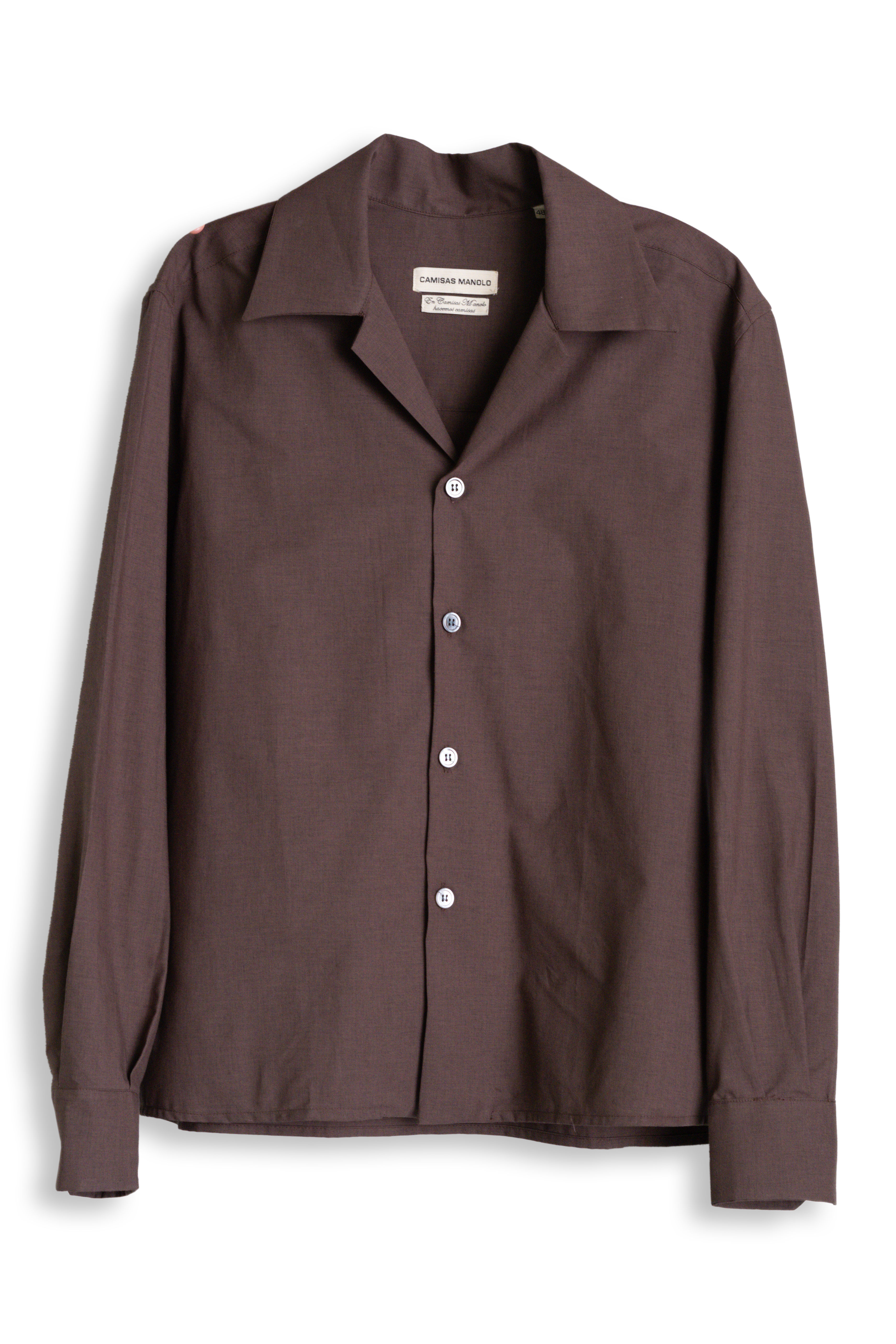 CAMISAS MANOLO ; Brown Buenas Noches shirt