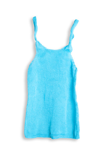 Ocean blue knitted tank esdepartment