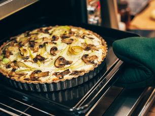 Mushroom, Spinach, Tofu Quiche