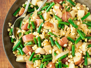Potato Salad with Corn and Green Beans