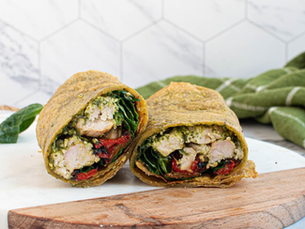 Roasted Red Pepper, Chicken & Pesto Wrap