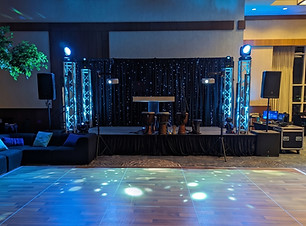 Stage lighting and DJ services for a gala evening at Le Westin Montreal