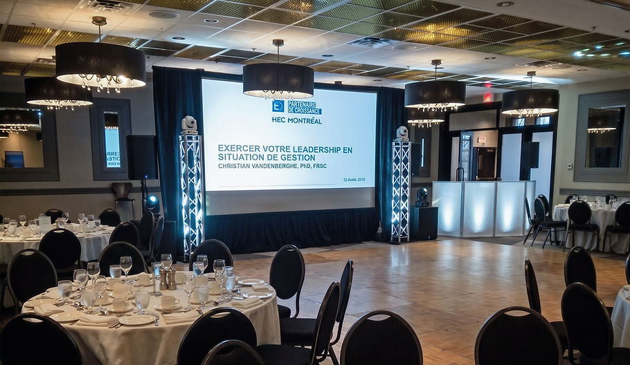 services audiovisuels de congrès à l'auberge godefroy de Bécancour