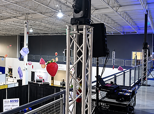 Technical services for trade shows at Place Sports Experts in Laval