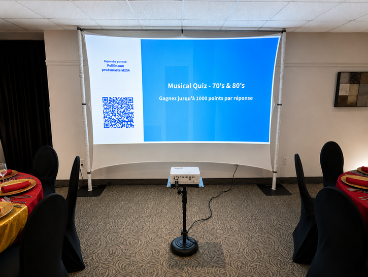 Domaine Château Bromont, projection vidéo