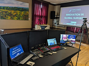 sonorisation pour conférence hybride avec webdiffusion sur le campus McGill à Montréal