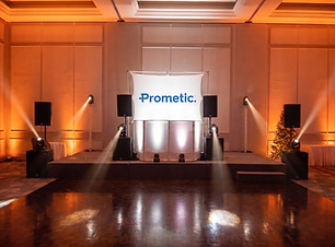 Audiovisual technical services and DJ for a gala evening at the Chateau Royal in Laval