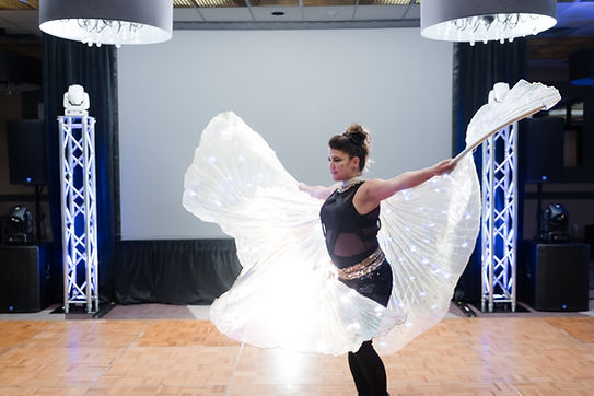 artistes lumineux pour congrès à l'auberge godefroy de Bécancour