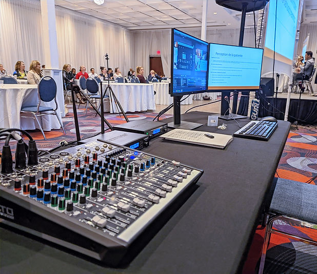 Production de congrès, services techniques et audiovisuels au centre de congrès Palace de Laval
