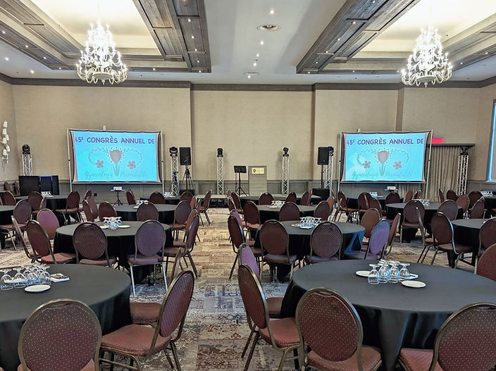 audiovisuel et webdiffusion de congrès hybride au Manoir Saint-Sauveur