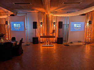 Audiovisual services for a gala evening at the Joliette Golf Club