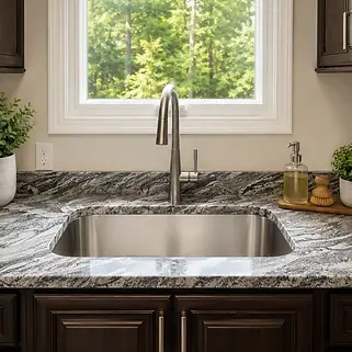 New kitchen sink stainless steel fixture Installation