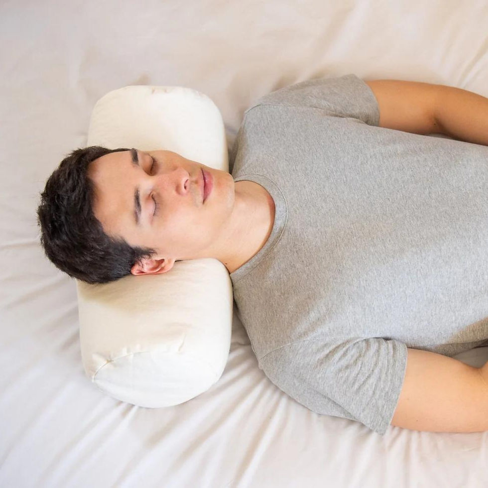 Miniaturbild: Enjoy the benefits of our wool-filled bolster pillow, wrapped in an organic cotton cover, for targeted support and pain relie