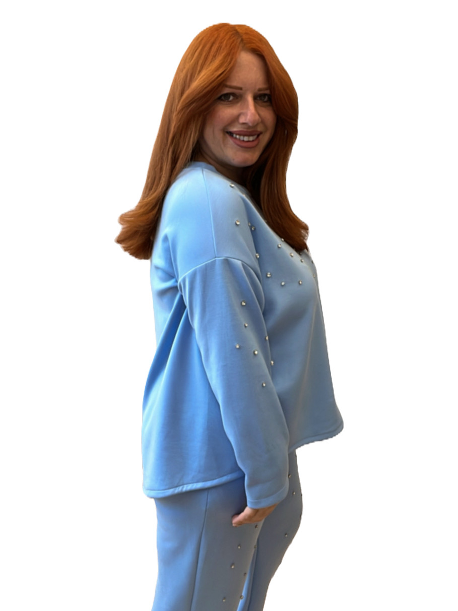 Γυναικείο καθημερινό σετ με strass