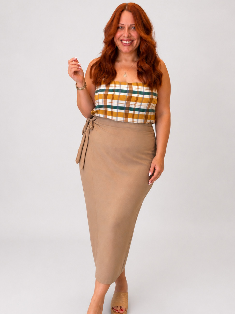Πούρο Plus Size φούστα παρεό