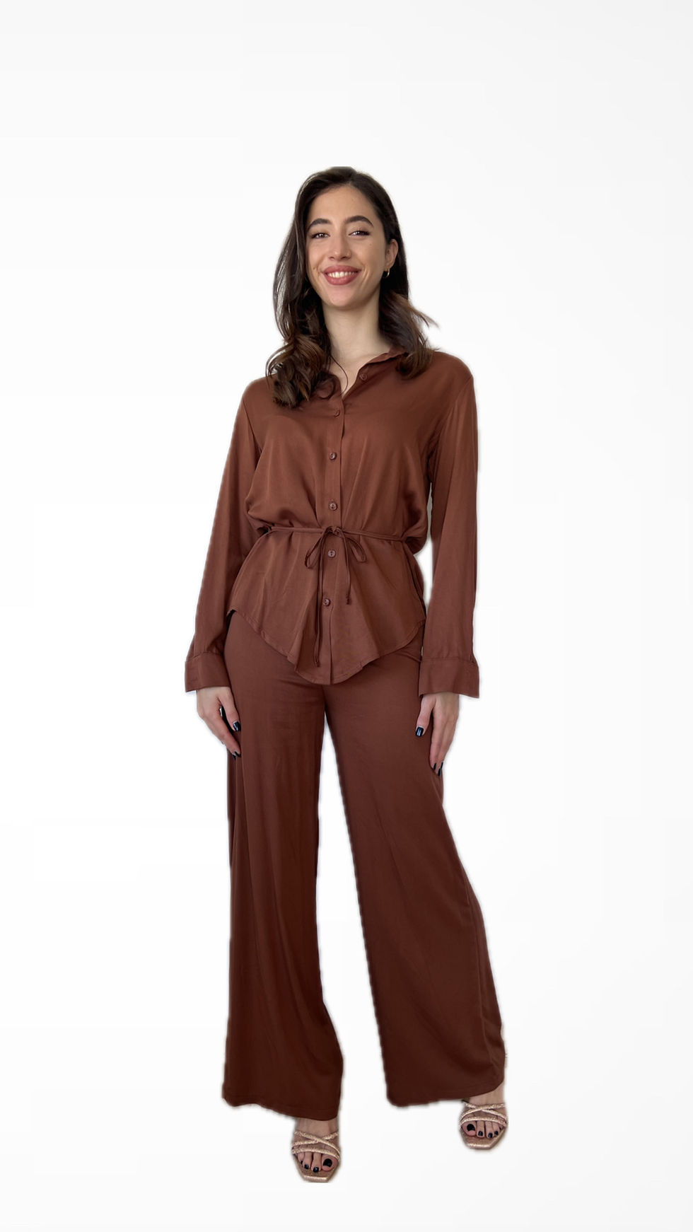 Σετ πουκάμισο & παντελόνι με ζωνάκι