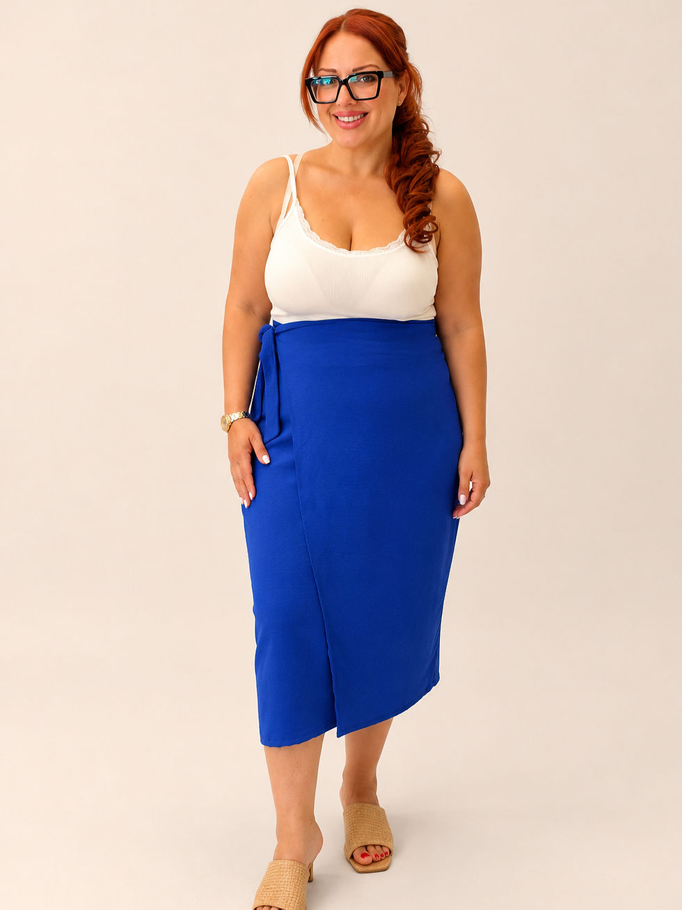 Ρουά Plus Size φούστα παρεό