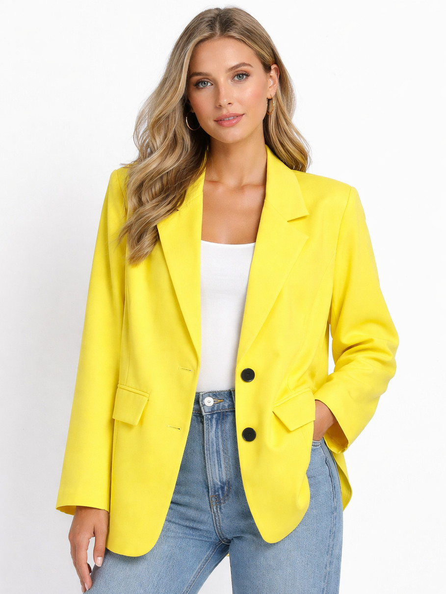 Σακάκι γυναικείο oversize με άνετη γραμμή