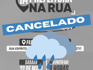 2º Edição do "Prefeitura na Rua" no bairro Parque Espírito Santo é cancelado por causa da chuva