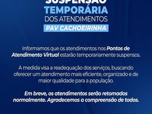 Atendimentos do PAV da Receita Federal estão suspensos temporariamente