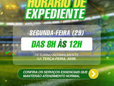 Jogo do Brasil: Prefeitura terá alteração no horário de expediente nesta segunda-feira (29)