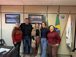 Presidente da Câmara de Viamão visita a Casa Legislativa para intercâmbio sobre enfrentamento à violência de gênero