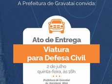Com ato oficial de entrega, Prefeitura de Gravataí recebe viatura para Defesa Civil nesta quinta-feira