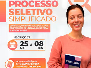 Prefeitura de Cachoeirinha abre processo seletivo para contratação temporária de professores de Inglês