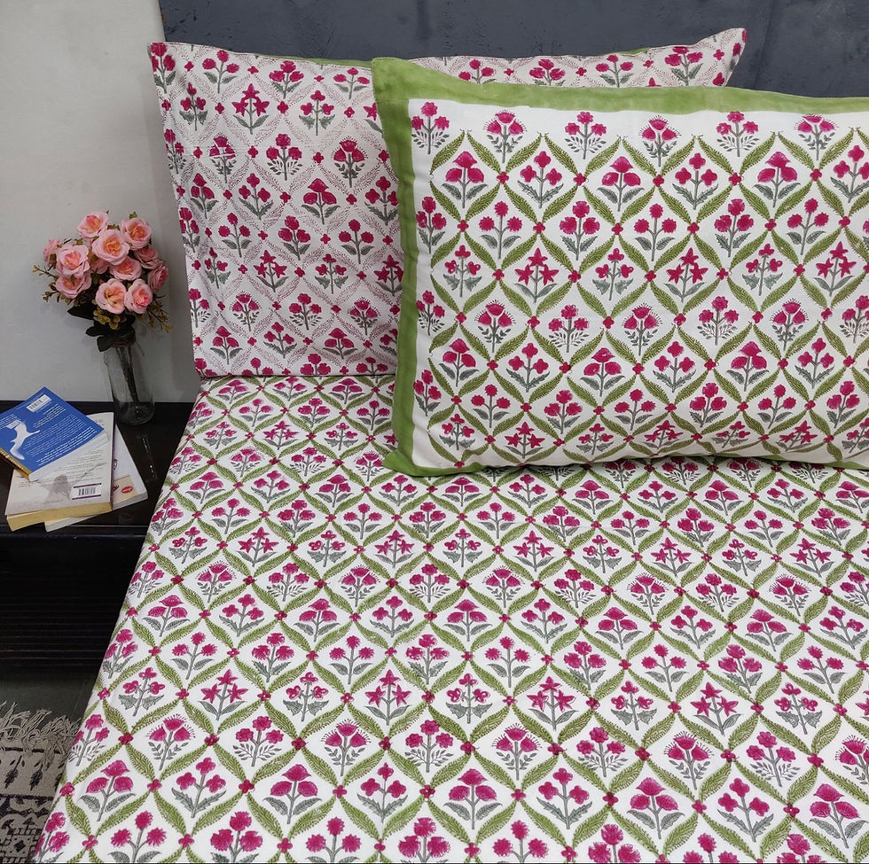 Premium Hand Block Printed Bedcovers