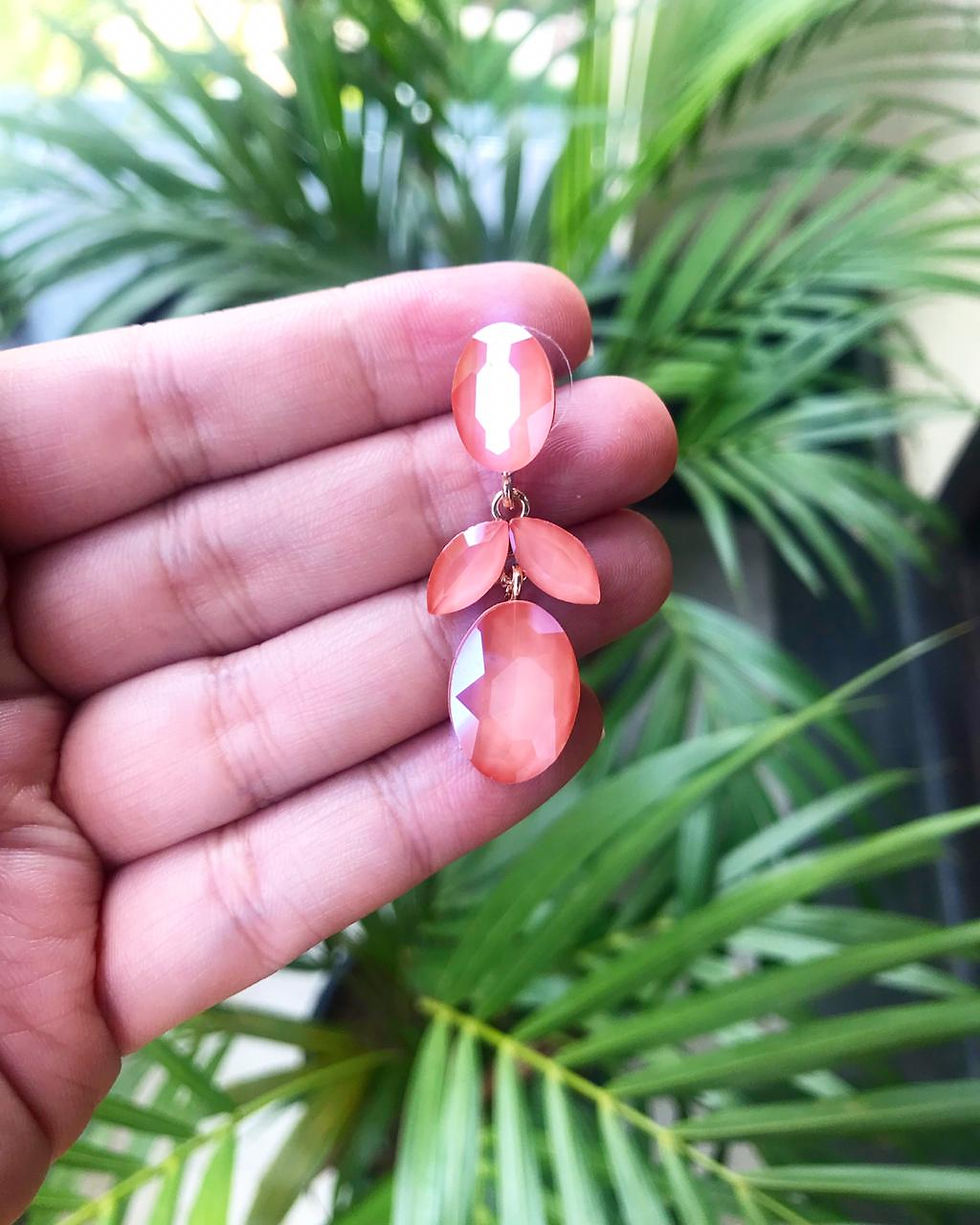 Crystal Pearl Drop Earings