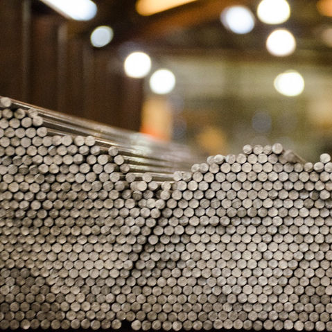 A snapshot of metal materials around the plant. 