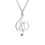 Thumbnail: guitarclef® petite charm necklace on twinkle chain