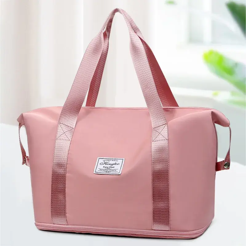Thumbnail: Women Large Expandable Handbag Travel Shoulder Bag Lady Excursion Purse