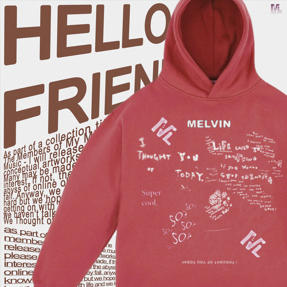 Scatter Hoodie Ad Red