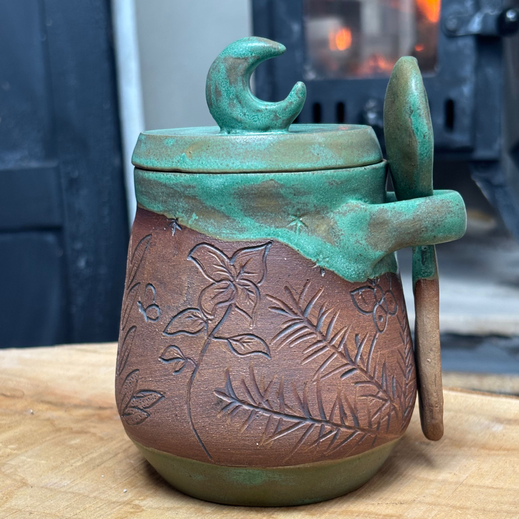 Herbs Soup Pot and Spoon