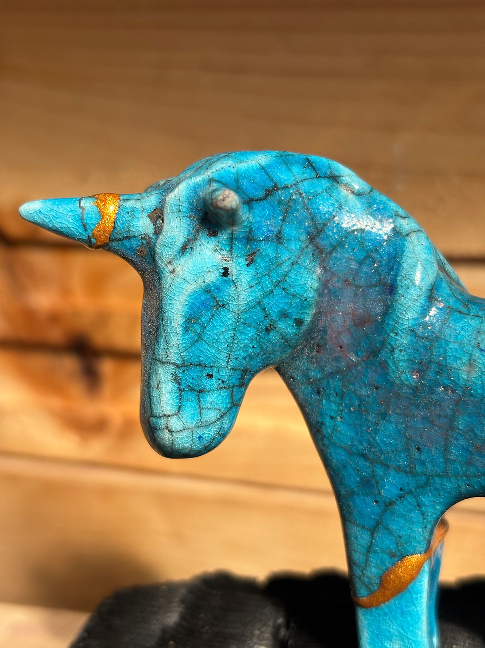 Thumbnail: Raku Unicorn - Kingsugi